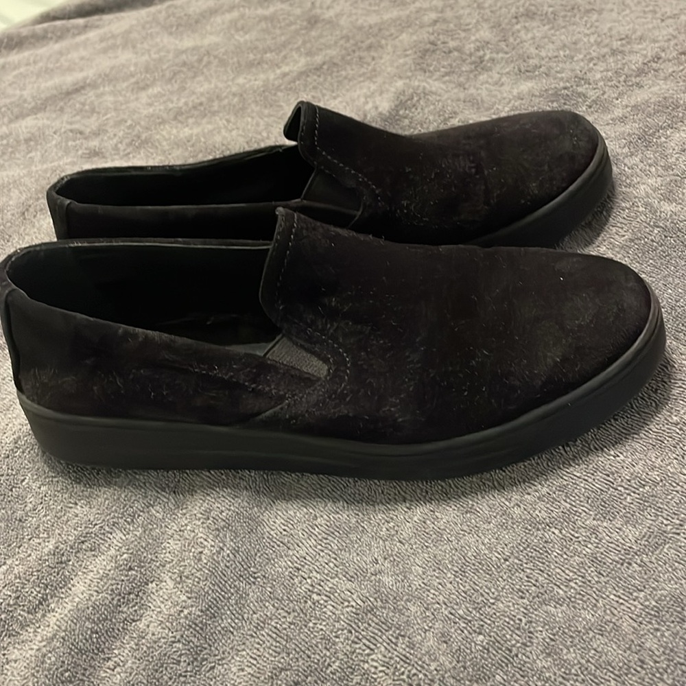 Prada black Women’s suede slip on shoes size EUR 37.5 / US 7.5-8. Also in Plum! - Picture 2 of 10